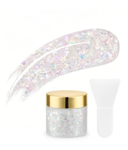 Holographic Glow in the Dark Body Glitter Gel, 1.69oz