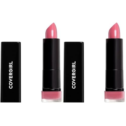 COVERGIRL Exhibitionist Lipstick Cream, Delight Blush 415, Lipstick Tube 0.123 OZ (3.5 g) (Pack of 2)
