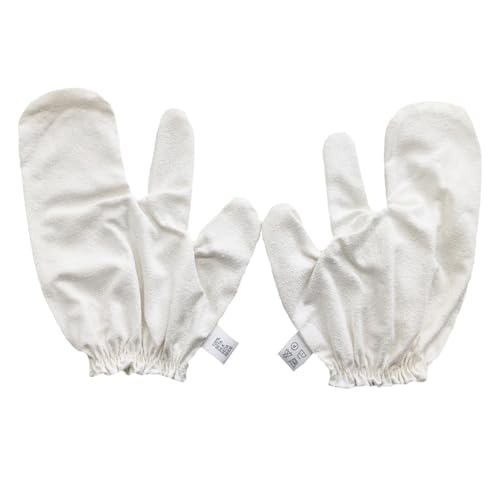 Garshana Gloves Raw Silk Dry Brushing Massage - 2pc Set