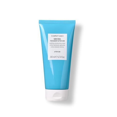 [ comfort zone ] Sun Soul Face & Body Aftersun, Soothing Moisturizing Cream, Anti-Aging, Redness Relief, DNA-Defense Peptide, Argan Oil, Clean Beauty, Vegan, All Skin Types, Italy, 6.76 Fl Oz