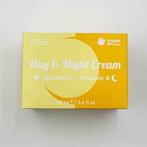 Day/Night Cream Set, Anti-Wrinkle Hydrating Day Gel with Vitamin C, Firming Renewal Night Cream with Vitamin A, 2-in-1 Anti-Aging Duo for All Skin Types, 2 * 1.7 Fl Oz