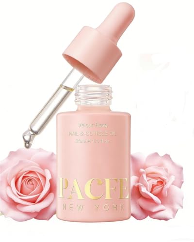 Pacfe Velour Rosa Natural Nail & Cuticle Oil for Dry Damaged Nails - 1 fl oz