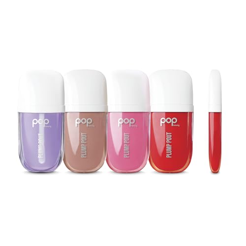 POP Beauty PLUMP POUT | WATERMELON WOW - Plumping Lip Oil, Hydrating Lip Gloss, Long Lasting Nourishing Lip Glow Oil Non-sticky