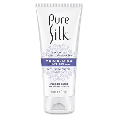 Silk Moisturizing Shave Cream for Women 6 OZ - Hydrating & Gentle