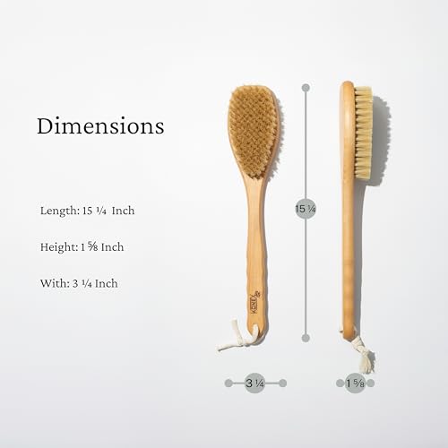 Konex Premium Nail and Skin Care Set (Dry Massage Brush Set and Two-Sided Hand and Nail Brush)