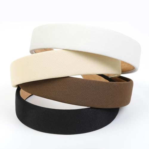 Huachi Wide Headbands for Women, Non-Slip 1 Inch (4 Pack)