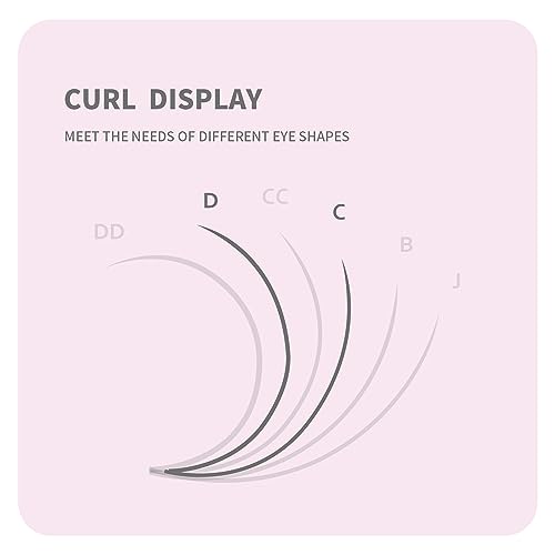 6D Premade Fan Eyelash Extensions 0.07 C Curl 8-15mm Mix