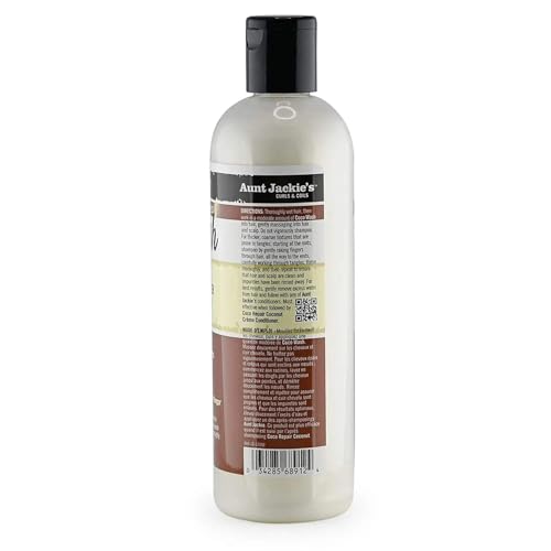 Aunt Jackie's Coconut Coco Wash Coconut Milk Conditioning Cleanser, 12 Oz