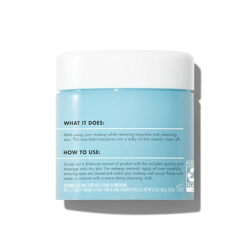 e.l.f. SKIN Holy Hydration! Makeup Melting Cleansing Balm JUMBO, Face Cleanser & Makeup Remover, Infused with Hyaluronic Acid to Hydrate Skin, 3.5 Oz, (Pack of 2)