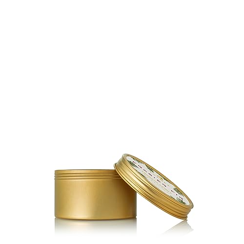 Thymes Frasier Fir Hand Cream, Travel Tin Candle Jar and Bar Soap Gift Set - Scented with Notes of Siberian Fir, Cedarwood, and Sandalwood - Luxury Home Fragrance Set - Hostess Gift for the Holidays