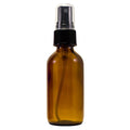 GreenHealth 2 fl oz Amber Glass Spray Bottle with Black Cap - Pack of 6