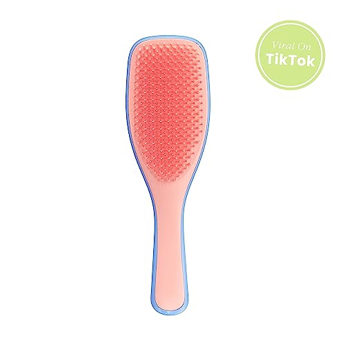 Tangle Teezer Ultimate Detangler Brush Duo, Dry & Wet Hair Brush, Eliminates Knots & Reduces Breakage for All Hair Types, Apricot Blaze and Denim Blues