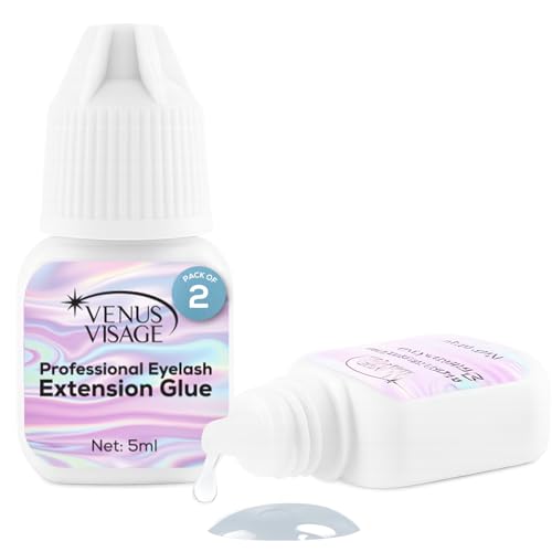 Venus Visage Professional Eyelash Extension Glue, 5mL, 2 Pack