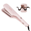 TANSHINE 1.25 Inch Dual Barrel Curling Iron for Beach Waves