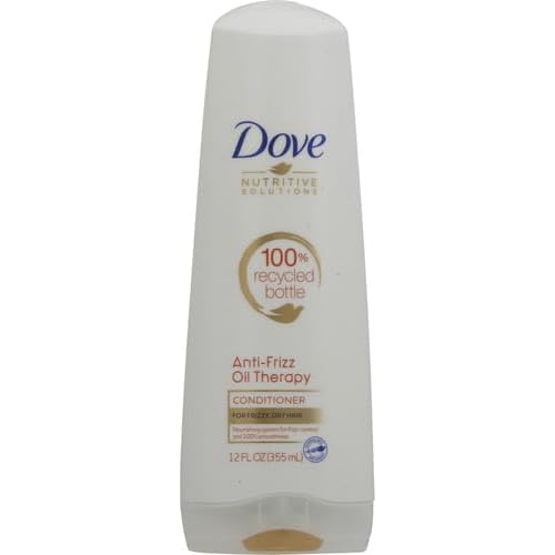 Dove Nutritive Solutions Dry Hair Conditioner for Frizzy, Unruly Hair Oil Therapy with Nutri-Oils Moisturizing Conditioner Formula for Smooth Hair 12 oz