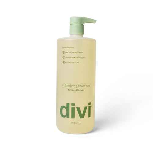 Divi Volumizing Shampoo for Women and Men - Lightweight Volume Shampoo for Fine Hair - Formulated to Cleanse, Nourish and Balance the Scalp