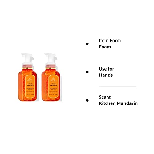 Bath & Body Works Bath and Body Works Kitchen Mandarin Gentle Foaming Hand Soap 8.75 Ounce 2-Pack (Kitchen Mandarin) 17.5 fluid_ounces