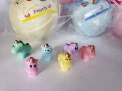 SPAPURE Unicorns and Rainbows - Bath Bomb Gift Set with 6 XL Unicorn bath bombs with surprise unicorns inside, USA Made, Handmade, Natural Bath Bombs, Birthday Gift idea for Kids (6 Count) Pack of 1