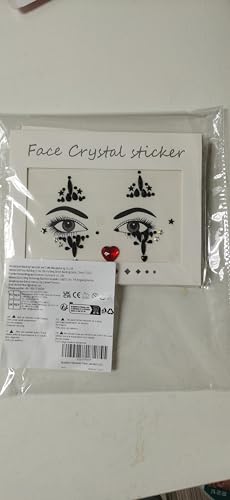 Bowitzki Face Jewels Rhinestone Stickers Self Adhesive