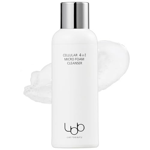 LBB 4-in-1 Micro Foam Cleanser - pH 5.5 Face Cleansing Milk to Bubble Foam - Gentle, Hypoallergenic Deep Cleansing with Moisturizing Finish - Anti Aging Tangerine Cellular Water, 3.38 fl.oz.