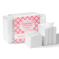 ICOTLE 475 Pcs Square Makeup Cotton Pads, 100% Cotton Soft Lint Free for Removing Makeup, Double-Side Save Water, 75 Thick + 400 Ultra-Thin for Daily Skin Care