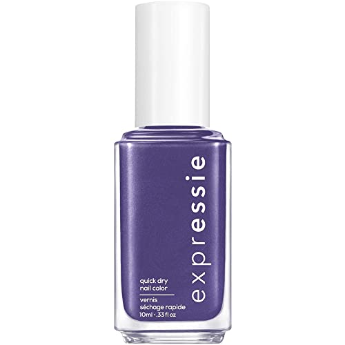 Essie expressie, Quick-Dry Nail Polish, 8-Free Vegan, Deep Purple, Dial It Up, 0.33 fl oz