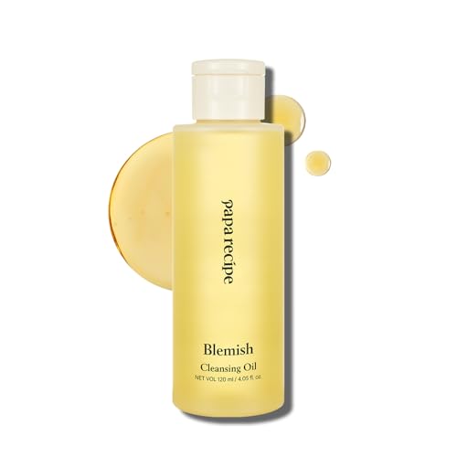 Papa Recipe Blemish Cleansing Oil 120ml ? 71% Rice Bran Oil, Waterproof Makeup Remover & Blackhead Support, Hydrating Gentle Formula ? Korean Facial Cleanser