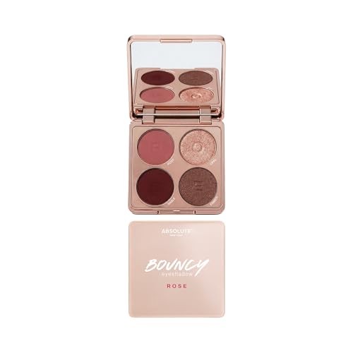 Absolute New York Bouncy Eyeshadow Quad in Rose