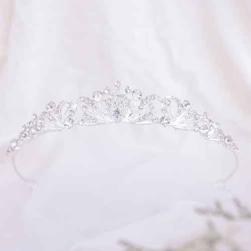 Silver Tiara Crown for Women Wedding Tiaras for Bride Princess Crowns and Tiaras for Girl Rhinestone Crowns for Birthday Halloween Cosplay Christmas Party Prom Gifts