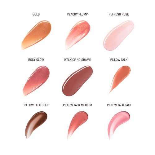 Charlotte Tilbury Collagen Lip Bath - Plumping Lip Gloss for a Fuller-Looking, High-Shine Pout - Skincare-Infused Formula to Hydrate & Nourish Lips - Pillow Talk