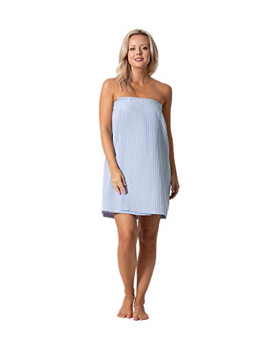 Turkish Linen Waffle Spa Wrap with Adjustable Closure