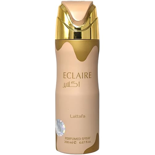 Lattafa Eclaire Deodorant Spray for Women 6.67 Fl Oz - Gourmand Floral Scent
