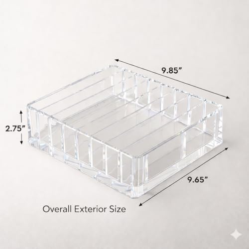 Makeup Organizer for Eyeshadow Palette Organizer, 8 Section Divided Makeup Palette Holder for Vanity Drawer Countertop