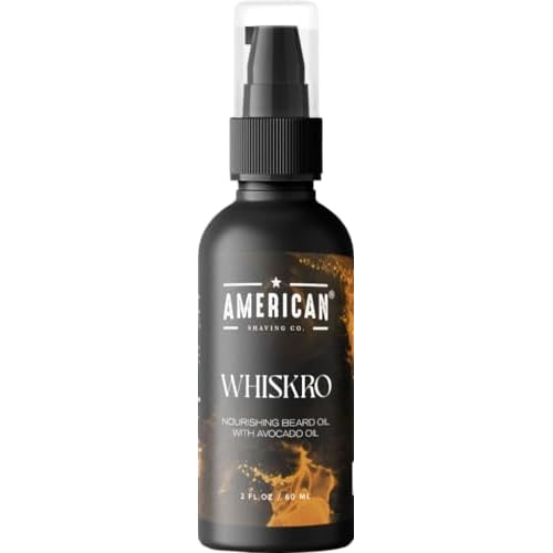Whiskro Beard Oil for Men |100 % Pure Organic Avocado Oil | Non-Greasy Beard Conditioner & Softener | Natural Oil for Thicker, Fuller Beard| Premium Facial Hair Growth Products| US made