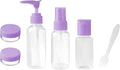 Travel Refillable Bottles Set – Leakproof 6-Piece Travel Toiletry Kit for Shampoo, Lotion & Cosmetics