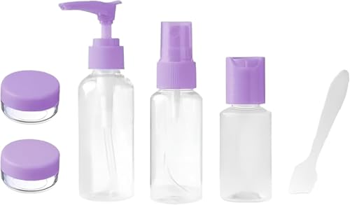 Travel Refillable Bottles Set – Leakproof 6-Piece Travel Toiletry Kit for Shampoo, Lotion & Cosmetics