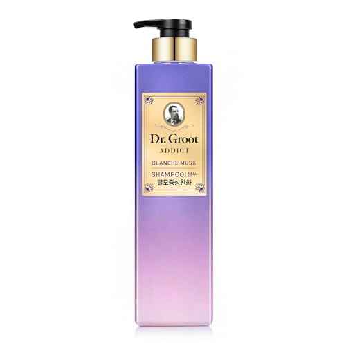 Dr. Groot Addict Shampoo (Blanche Musk, 23fl oz) - Professional Volumizing Shampoo | Thin, Damaged Hair & Odor Control, Amino Acid, Biotin, Silicone-Free | Korean Skincare