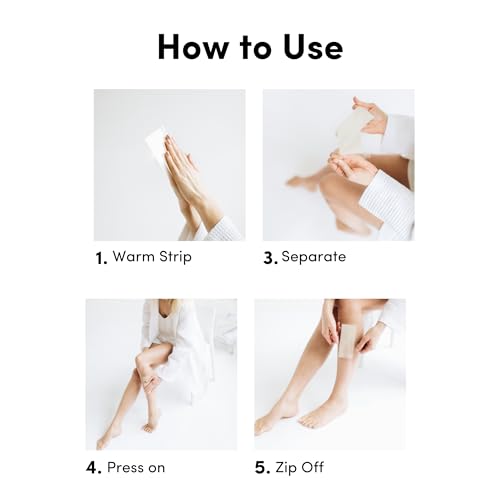 Persian Multi-Zone Cold Wax Strips | 4 Sizes, 60 Strips | Pre-Lined for Face, Legs, Body, Bikini & Underarms | Hair Removal Waxing Kit with Aftercare Oil | Easy, Ready-to-Use | All-Natural Ingredients