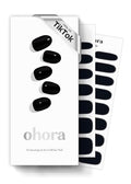 ohora Semi Cured Gel Nail Strips N Onyx - 30 Pack