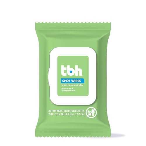 TBH Kids Spot Face Cleansing Wipes ? Gentle Daily Skincare for Preteens & Teens with Oily, Dry & Sensitive Skin ? Salicylic Acid & Witch Hazel ? Paraben-Free & Dermatologist-Approved ? 30 count