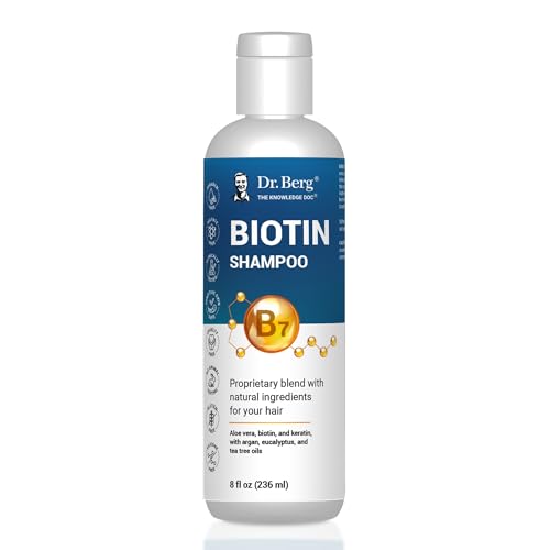 Dr. Berg Biotin Shampoo for Men & Women - 8 Fl Oz, Paraben-Free