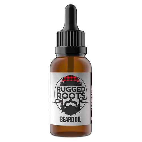 Rugged Roots Beard Oil-Honest Premium Beard Care-Great for Dry Itchy Beard-Soften, Soothe with All Natural Jojoba,Argan,Grape Seed- Unique Stocking Stuffers for Men (LumberJack)