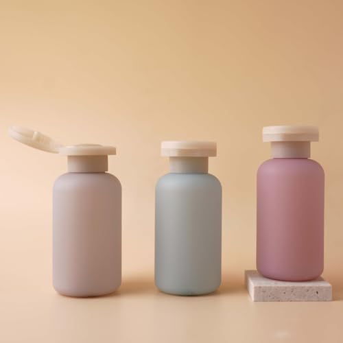 Leak Proof Travel Shampoo Bottles - 3.4oz Reusable Containers (4Pcs)