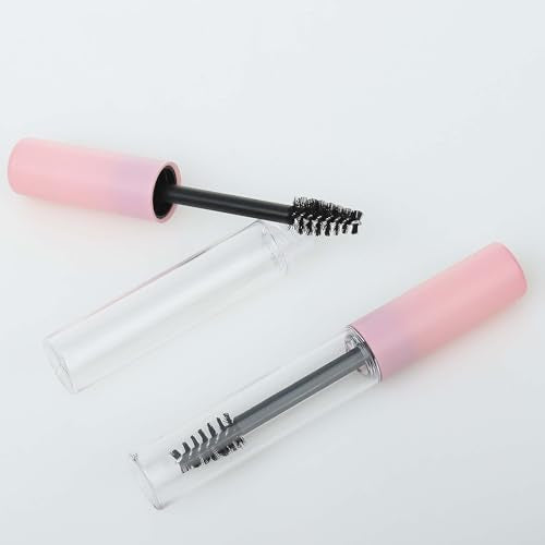 10pcs 5ml Pink Empty Mascara Tubes with Stoppers & Wand Caps