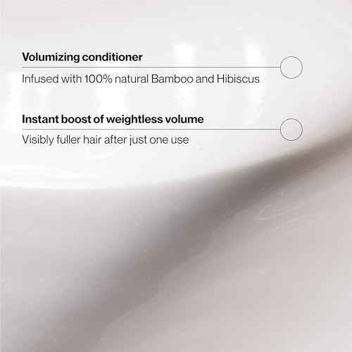 Suave Bamboo & Hibiscus Volumizing Conditioner, for Fine and Flat Hair, Salon Proven System for Boosting Hair Volume and Body, 12.6 oz