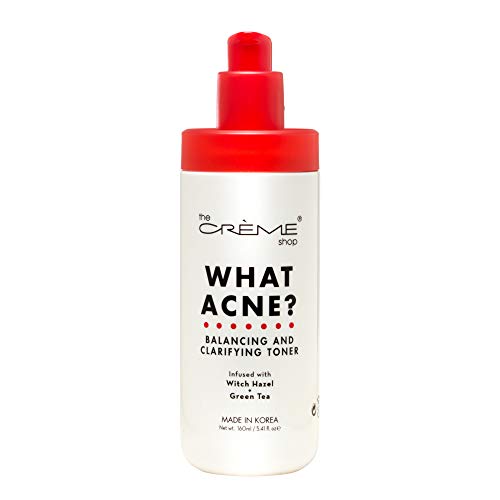 The Creme Shop WHAT ACNE? Balancing And Clarifying Toner Infused With With Hazel, Green Tea Made In Korea