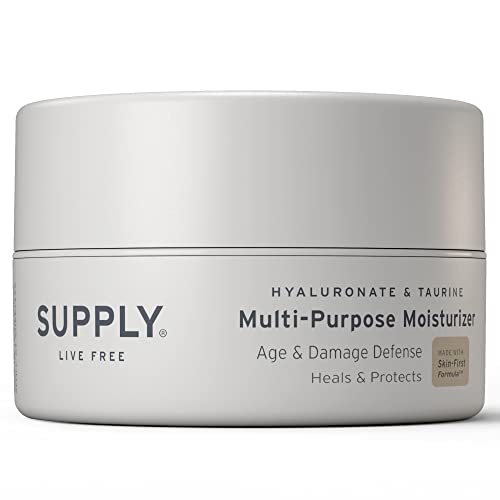 Supply Men¡¯s Facial Moisturizer ? Lightweight, Plant-Based Daily Face Cream with Aloe Vera, Green Tea & Shea Butter ? Anti-Aging, Oil-Free Hydration for Wrinkles, Fine Lines & Firmness- 3.4oz
