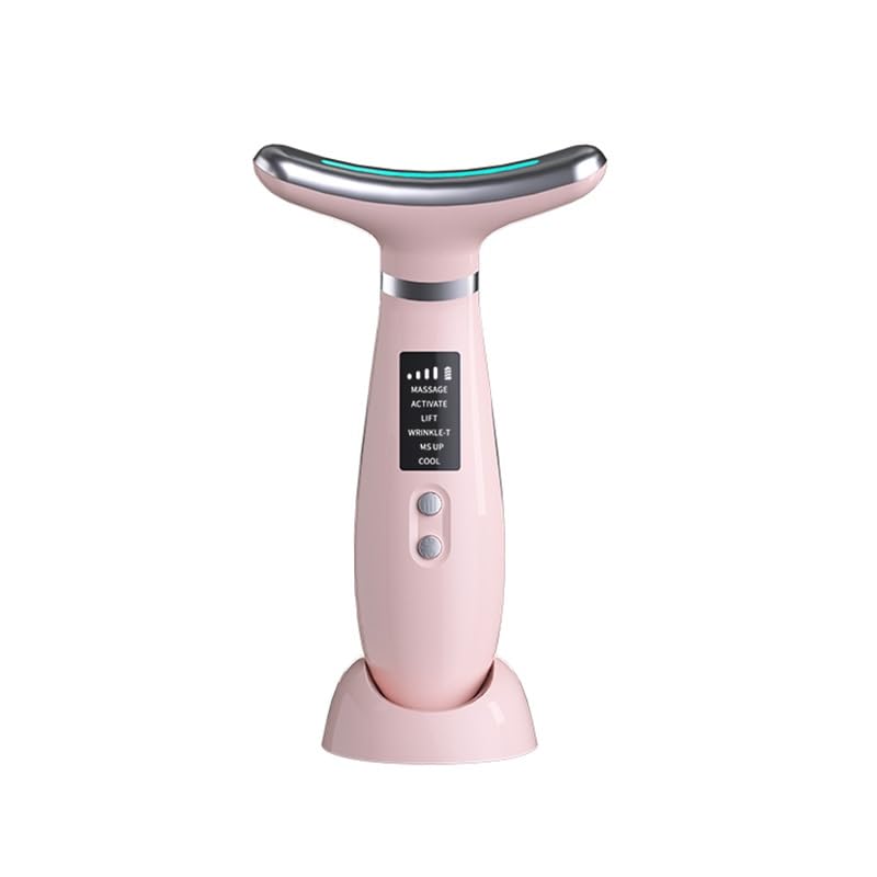 4-Color Red Light Therapy Facial Massager with Vibration & Thermal