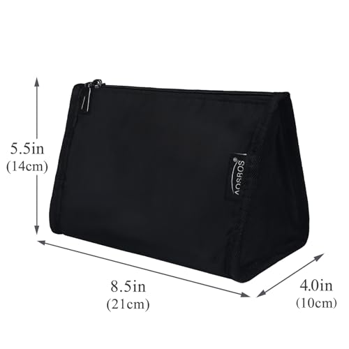 Aosbos Black Waterproof Makeup Bag & Travel Organizer