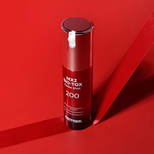 PRETTYSKIN MX2 BIO-TOX Facial Serum Eedle Shot 200 Nourishing Skin Revitalizing Solution Hydrolyzed Sponge 1.16 oz.(33g) (1.16, Eedle Shot)